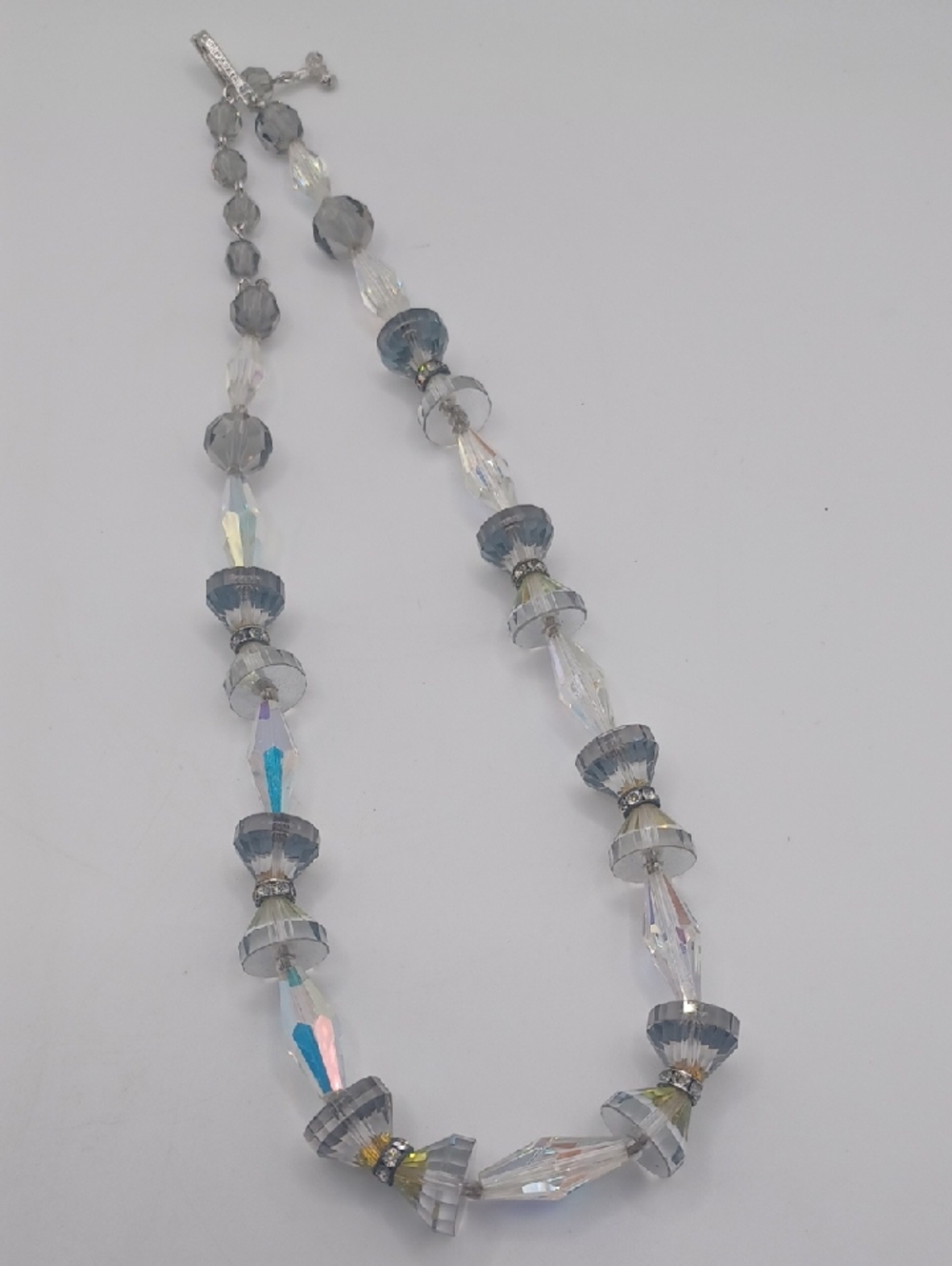 Vendome Crystal Half Cone and Bicone Choker Necklace